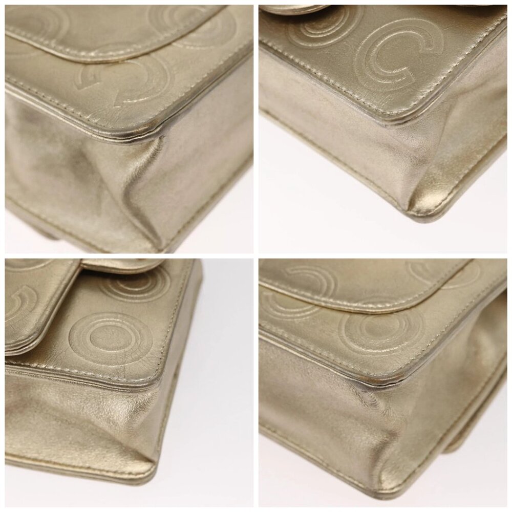 CHANEL Chain Shoulder Bag Lamb Skin Gold CC - Picture 16 of 16